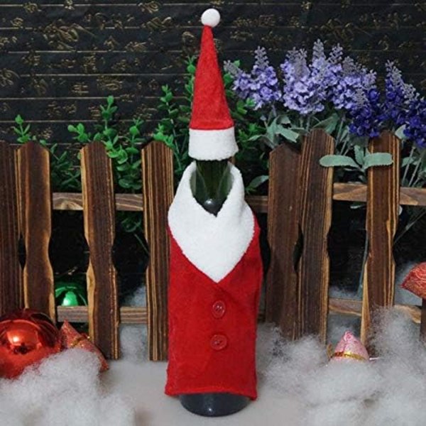 1×Julegavepose til vinflaske Juledekorasjon Julebord