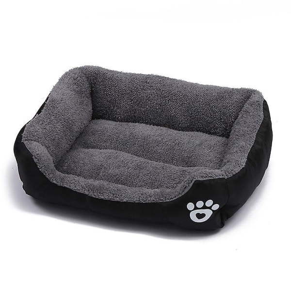 Dyre seng til katte hunde super blød kæledyr sofa selvoppvarmende åndbar kæledyr seng M sort