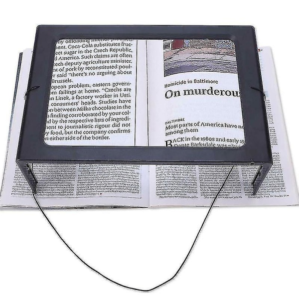 Magnifying Glass Hands Free With 4 Led Light Giant Reading Magnifier