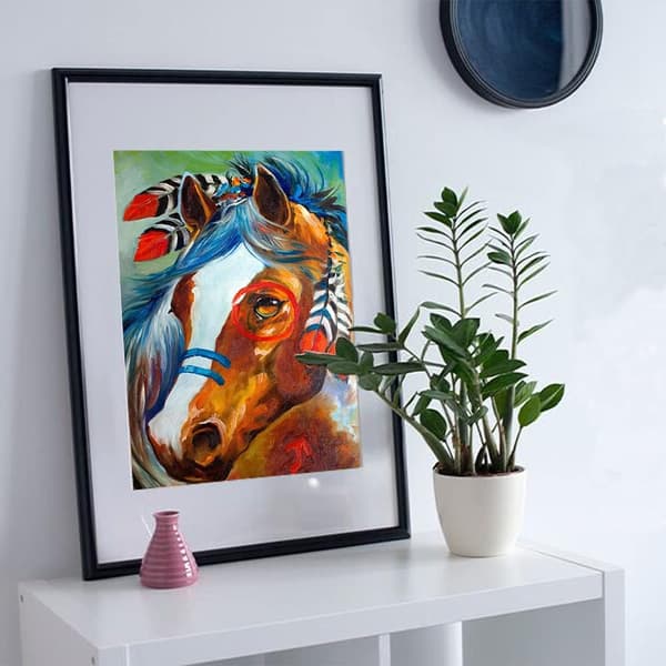 30*40cm, 5D diamantmålningssats, häst
