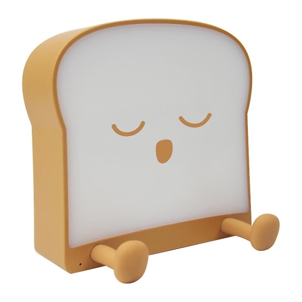 Mobiltelefonhållare Toast Bröd Nattlampa Usb Laddning Nattlampa（Snooze）