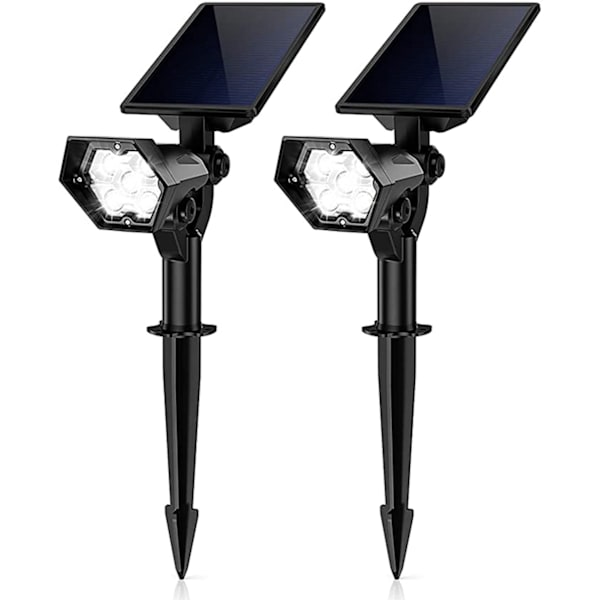 LED solcellsbelysning med rörelsesensor för landskap, max 650 lm IP67 Wat