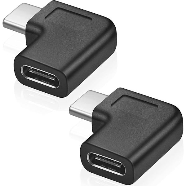 Retvinklet USB C-adapter, 90 graders USB C til USB Type-C han til