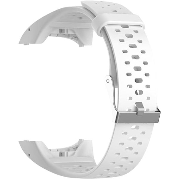 Vit handledsrem kompatibel med Polar M400/M430, ersättning Sili