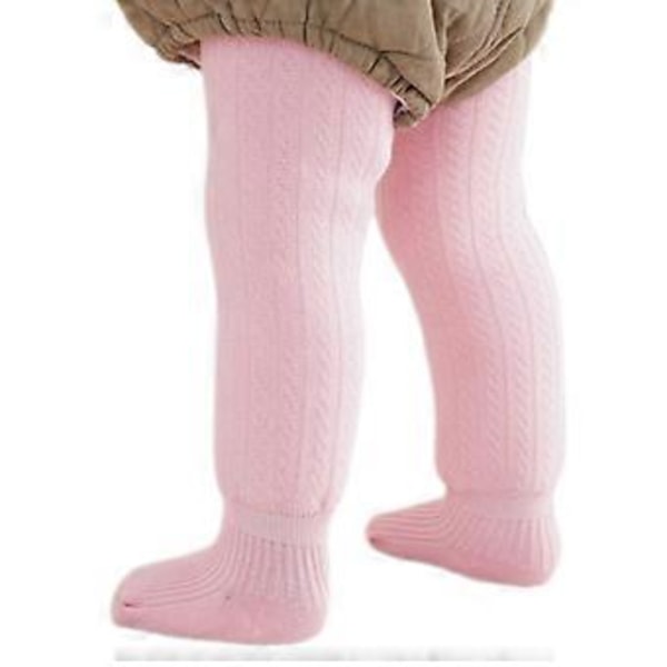 Baby Girl Bomullsstrumpbyxor med Halkfria Suler Spädbarns Vinterbenkläder Designade för Komfort & Säkerhet I Olika Miljöer Vit M White M