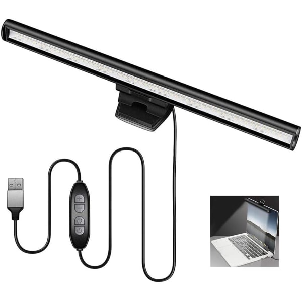 Rabattbar Laptop Monitor Lamp Bar, LED Screen Lamp, No Glare eller Fl