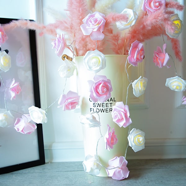 LED Rose String Lights Julelys String Lights