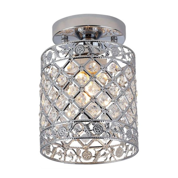 Mini moderne stil dekor krystall flush mount taklampe