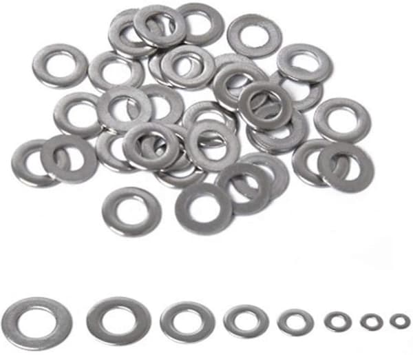 Platt bricka Platt brickor sortimentssats, 700 st kit Platt brickor Rostfritt
