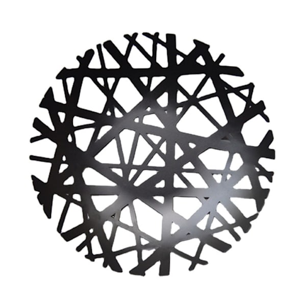 Frugtskål, Metal, Sort, One Size