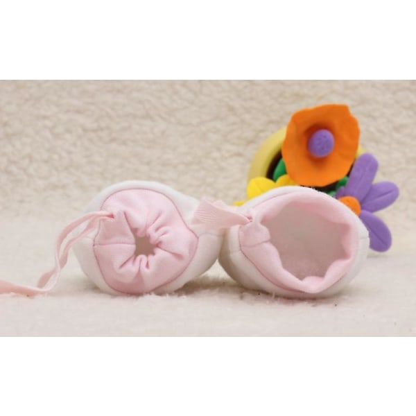 Baby Anti-scratch Vantar Nyfödda Pojkar Flickor Bomull Vantar Gåvor För 0-6 Månader Monkey Blå