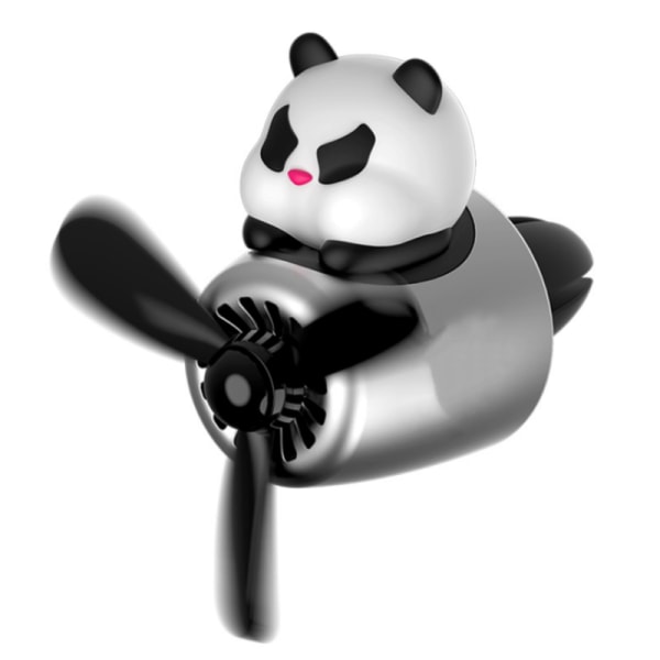 Panda-modell, 2 aromaterapistykker gratis, luftuttak for bil