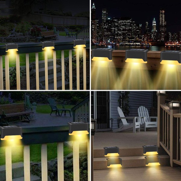 5-pack solcellsdrivna uteplatslampor, vattentäta LED-lampor,