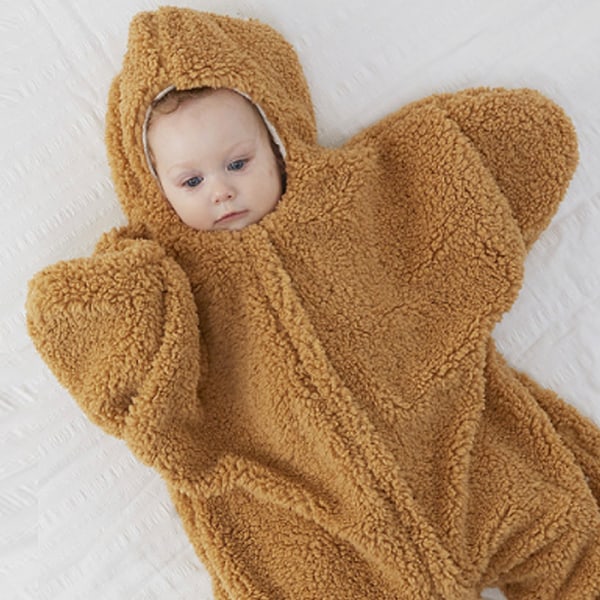 Baby-body-overtrukket sovepose, utætte fødder, i 6-12 måneder