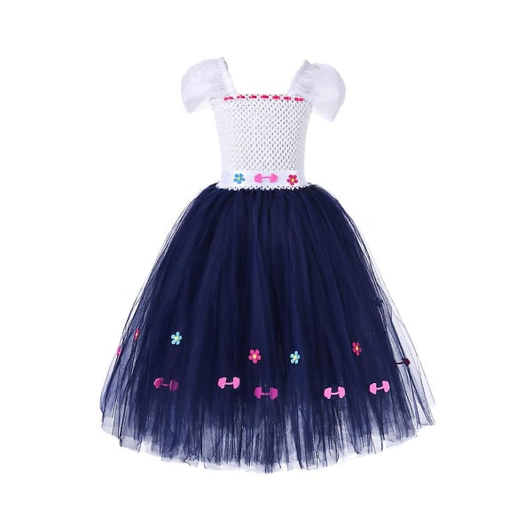 Cosplay Kostume Encanto Luisa Madrigal Kjole Fest Prinsesse Kjole（S(1-2Y)）