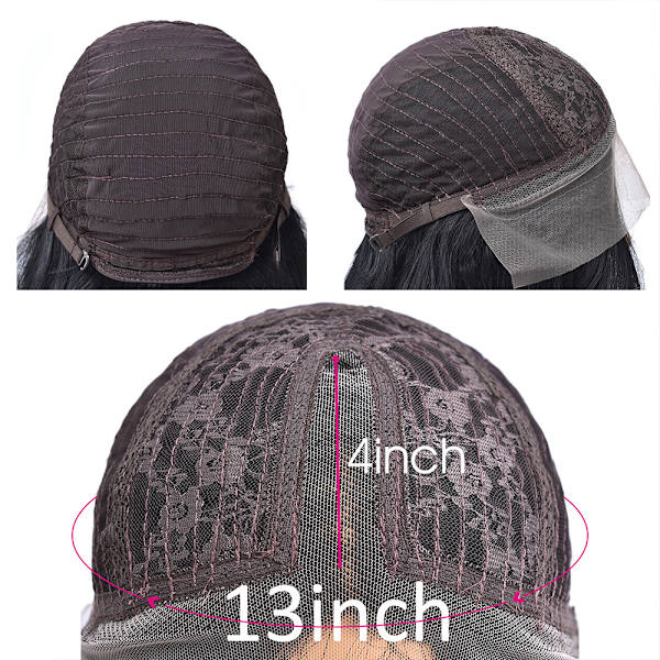 Hiusten väri pitkä suora hiusperuukki pitsi etuosa liimaamaton lämpö