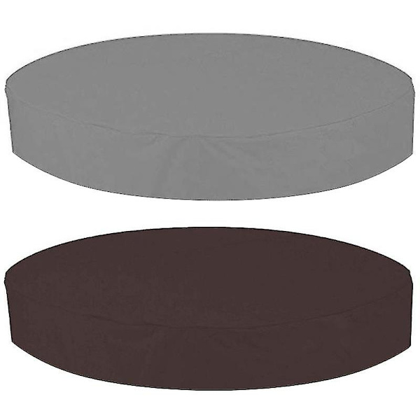 Utomhus Rund Badtunna Överdrag Vattentät Spa Badtunna Överdrag Dammskydd 200*30CM Kaffe Färg