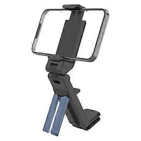 Magnetisk Telefonhållare för 16 15 14 13 Rese Skrivbord Mobiltelefonstativ Vikbar Telefonhållare Klämma 360 Graders Rotation Stativ Black stand