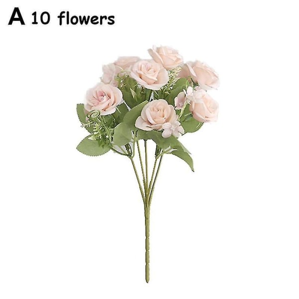 Roser Simuleret Blomsterbuket Kunstige Blomster Hjem Bryllup Dekoration Blomster Silke Blomster Bryllup Dekoration Buket