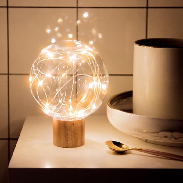 Log Star Light, USB-plugget nattlys, soverom nattbord atmosfære