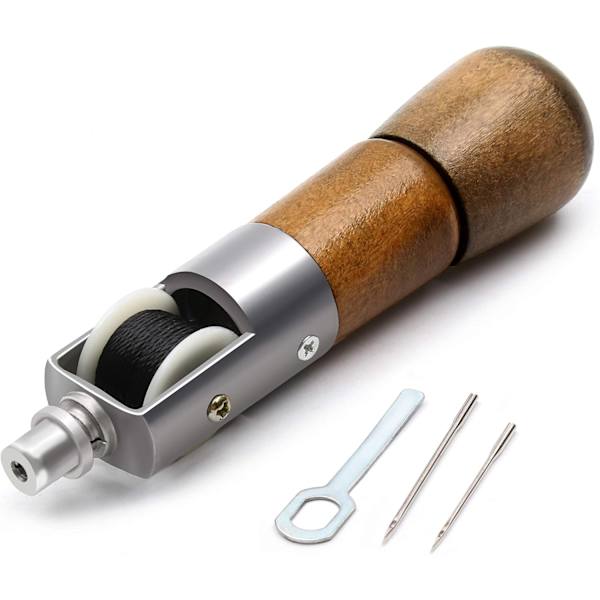 Läder sömnad punch kit, tyg sömnad punch, militär kläder