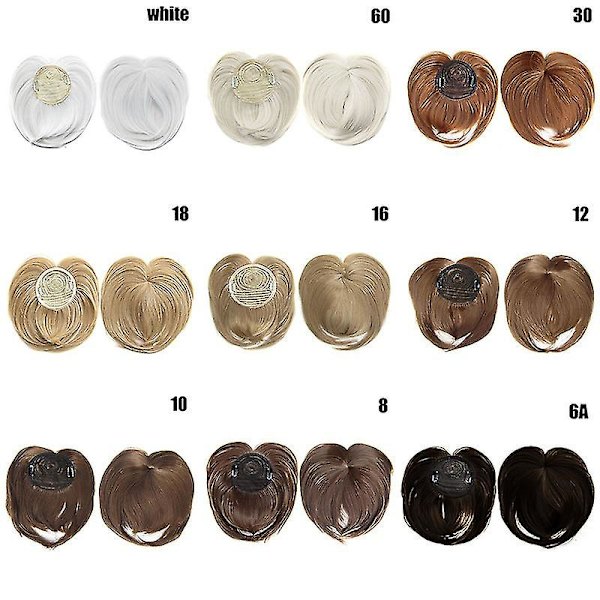 Clip-on Hair Topper Värmebeständig Fiber Hår Extensions Peruk Hårdel För Kvinnor 16