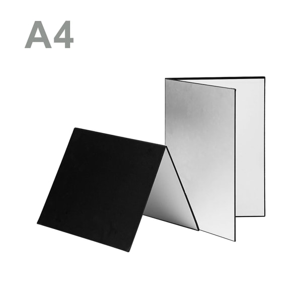 A3/a4 Fotografi Kartong Vikbar Reflektor Diffusor Kartong För Stilleben Produkt Fotofotografering Mat（A4 silver）