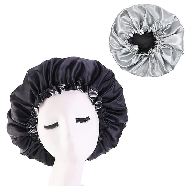 Duschmössa 2-pack Dam Dubbellager Satin Sovhuva