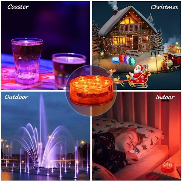 LED Pool Light Submersible Lights, Belysningstid 30-50 Timer IP68