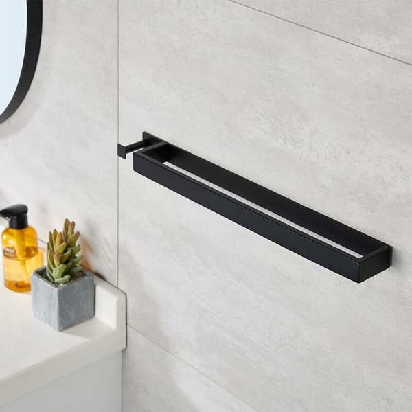 Håndkleholder uten boring matt sort - 304 rustfritt stål ban