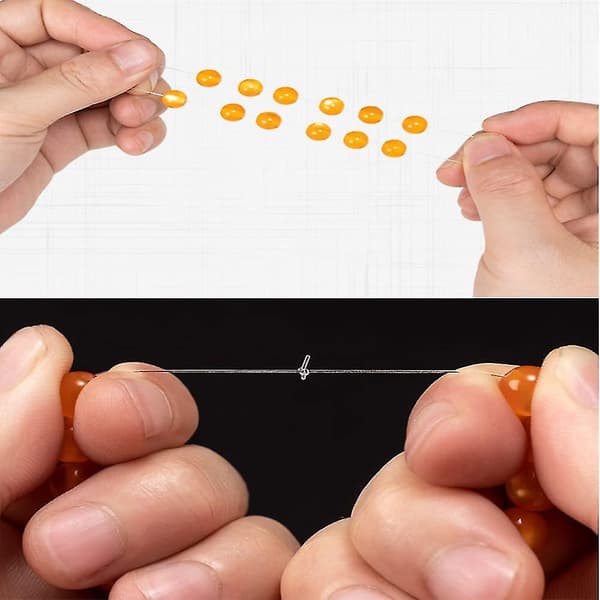 Sæt med 2 spoler 0,7 mm elastisk smykkegarn, gummibånd, krystalelastisk snor, smykkegarn, håndværkssnor