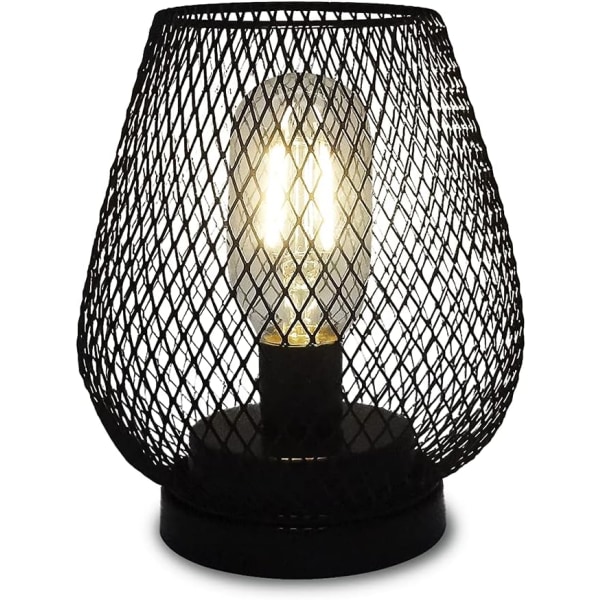 Cage Nattlampe Stabel metallbordlamper Trådløs med LED Ediso