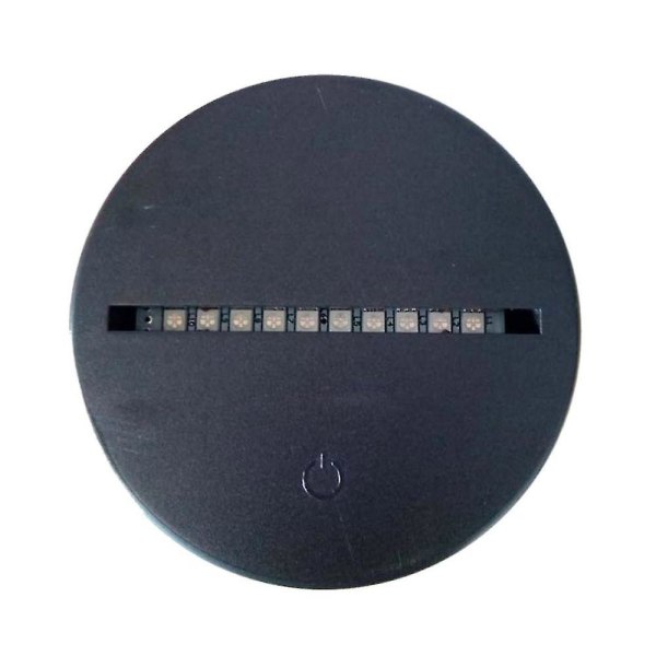 Akryl LED-lampbaser för 3D-illusion nattlampa 7 färger touch switch ersättningsbas för 3D-bordslampor bulk grossist