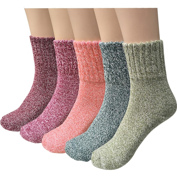 pairs of wool socks, knitted socks, winter women's socks, thermal