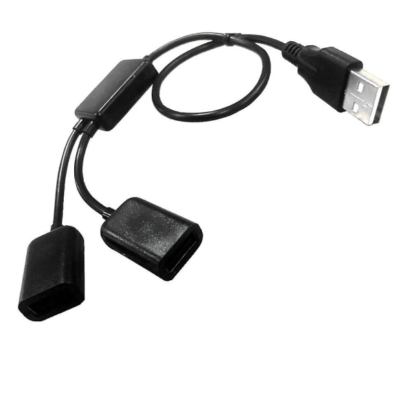 One Drag 2 Port USB Hub 2.0 Two Port Hub One Split 2 Hub till tangentbord och mus 30 cm splitter