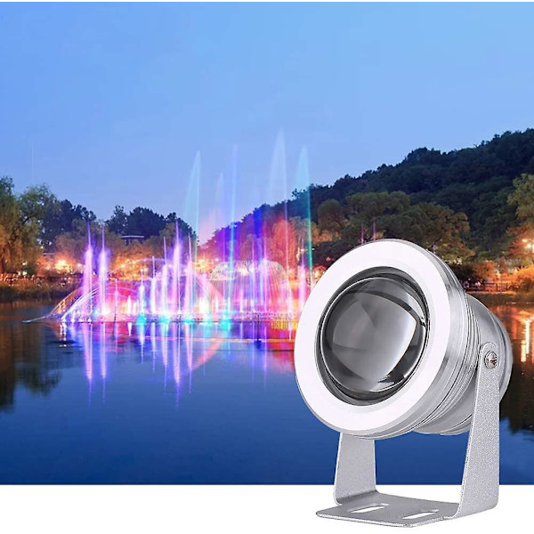 Led nedsænkelig projektør, Ip68 vandtæt Rgb undervandslys, 10w Led projektør til springvand pool udendørs