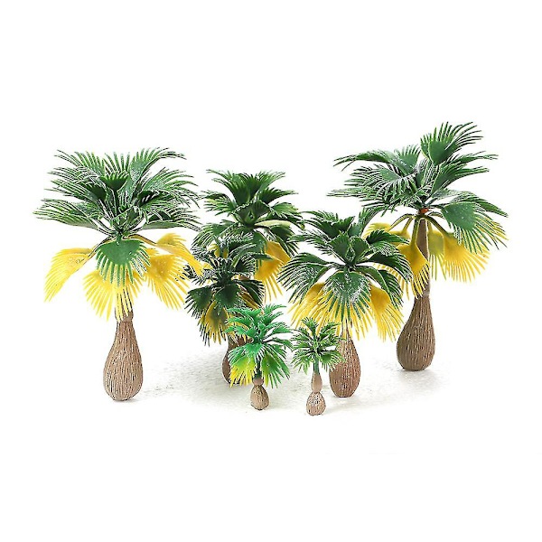15 st miniatyrlandskap landskap layout modell tåg palm