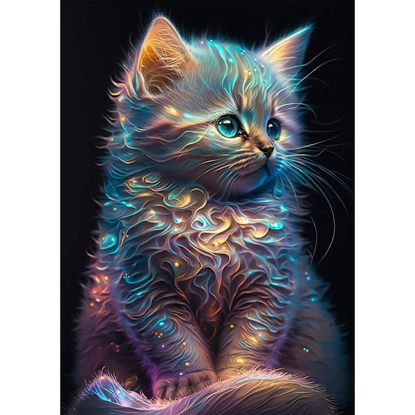 30x40cm 5D Timanttimaalauspakkaukset Aikuisten, Kissan Timanttitaidepakkaukset