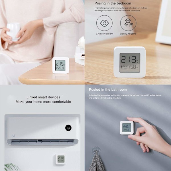 För Xiaomi Mi Hygrometer Digital Termometer Bluetooth Termometer