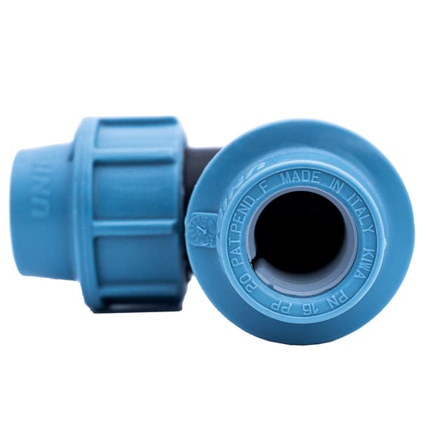20 mm x 20 mm x 20 mm Hun MDPE PE Tee Vandadapter | Plast Rørforbindelse | Klemforbindelse Til Pe/mdpe Rør