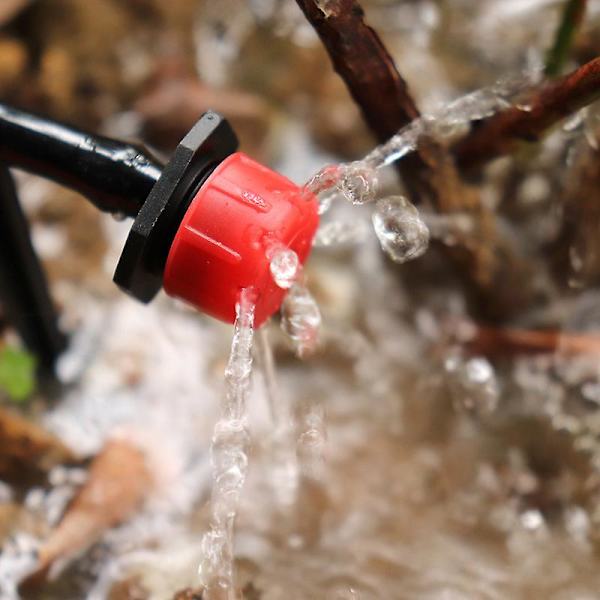Justerbar mikrodråbe, 200 stykker vandingssystem vandingssprinklere anti-tilstopningsemitter drypper til plante drivhus diy haveartikler