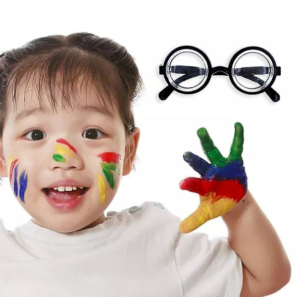 Morsomme flaskebunnsbriller Tricky Toys Spoofs Falsk nærsynthet Tykke briller Sminke Show Tricky Morsomme rekvisitter