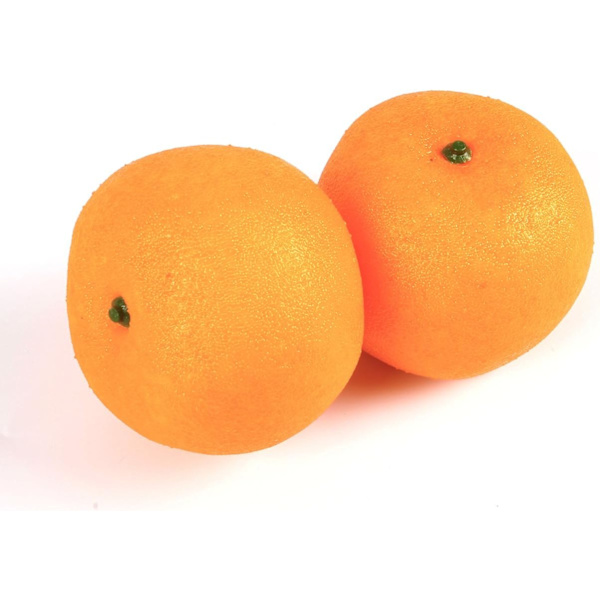 10 stk. Kunstige appelsiner, naturtro, falsk frukt, husholdningssett