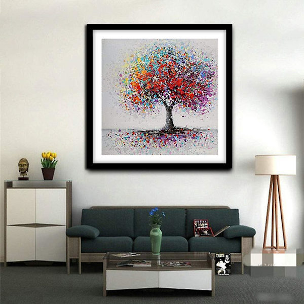 Life Tree 5d Diamant Kunst Kits til Voksne, bio Træ Diamant Maleri Krydssting Kits, fuld Bor Krystal Rhinestone