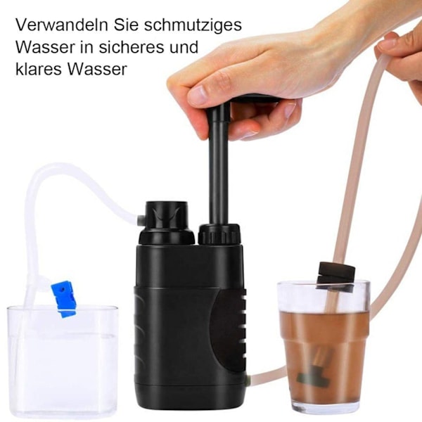 Kalk och vattenfilter vattenfilter bärbar camping till fots