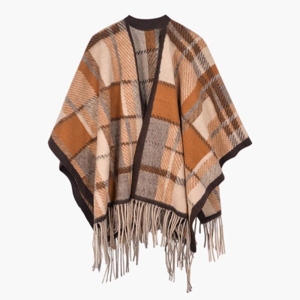 Ny retro britisk rutete sjal for kvinners yttertøy high-end Kore