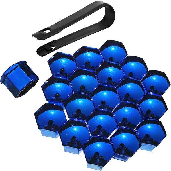 20 delar blå ABS mutterskydd galvaniseringsprocess, universal 1