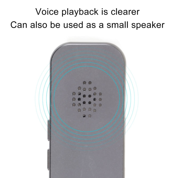 Tvåvägs röstfotoöversättare, Bluetooth 4.2 realtidsöversättningsenhet, 70 språk Ultra Thin Pocket Translator（Svart）