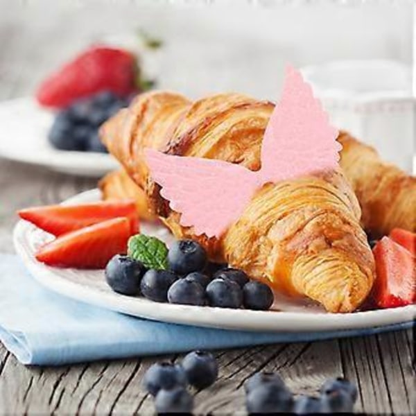 30 st Ängelvinge Tårtdekoration Mini Glitter Ängelvinge Sömnadslappar Tillbehör