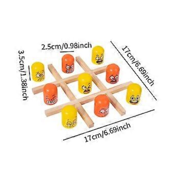 Tic TAC Toe Spel Pusselspel Heminredning Klassiskt Spel för Barn Barnpresenter()